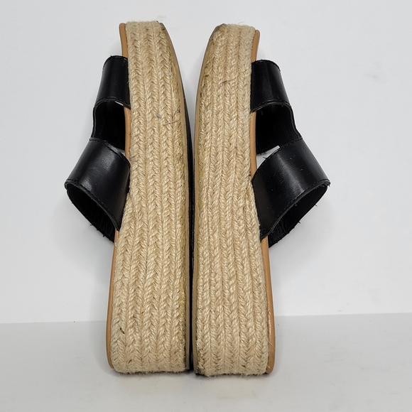 Quipid Platform Espadrilles Black Slides Size 7 - Picture 10 of 11